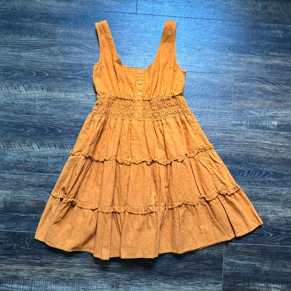 Urban Outfitters Orange Boho Mini Dress S